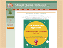 Tablet Screenshot of chicanalatina.org